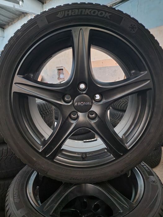 5x112 17 цола джанти Ronal със зимни гуми 225/45R17 VW/Audi/Seat/Skoda