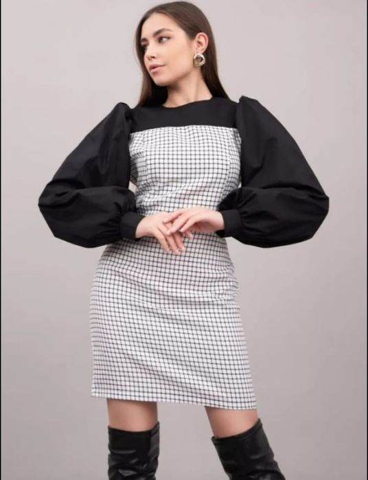 Платья рукава фонарик