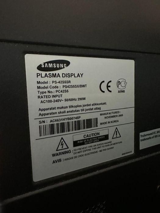 Плазменный телевизор samsung