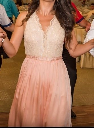 Rochie lunga de ocazie cu dantela