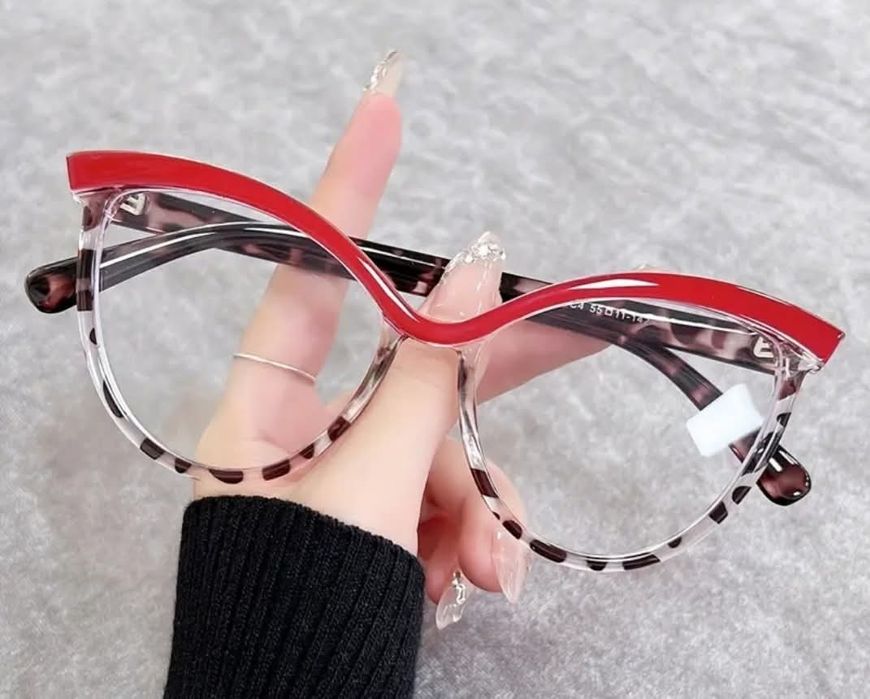 Диоптрични рамки за очила червен леопард