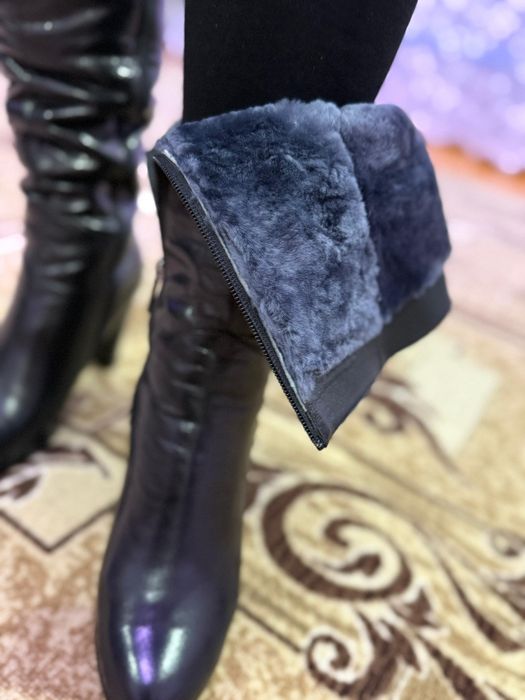 Кожанные сапоги  натуралка