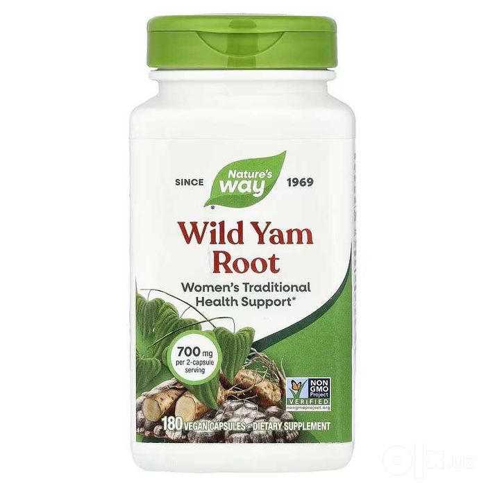 Nature's Natures Way корень дикого ямса 100 веганских капсул