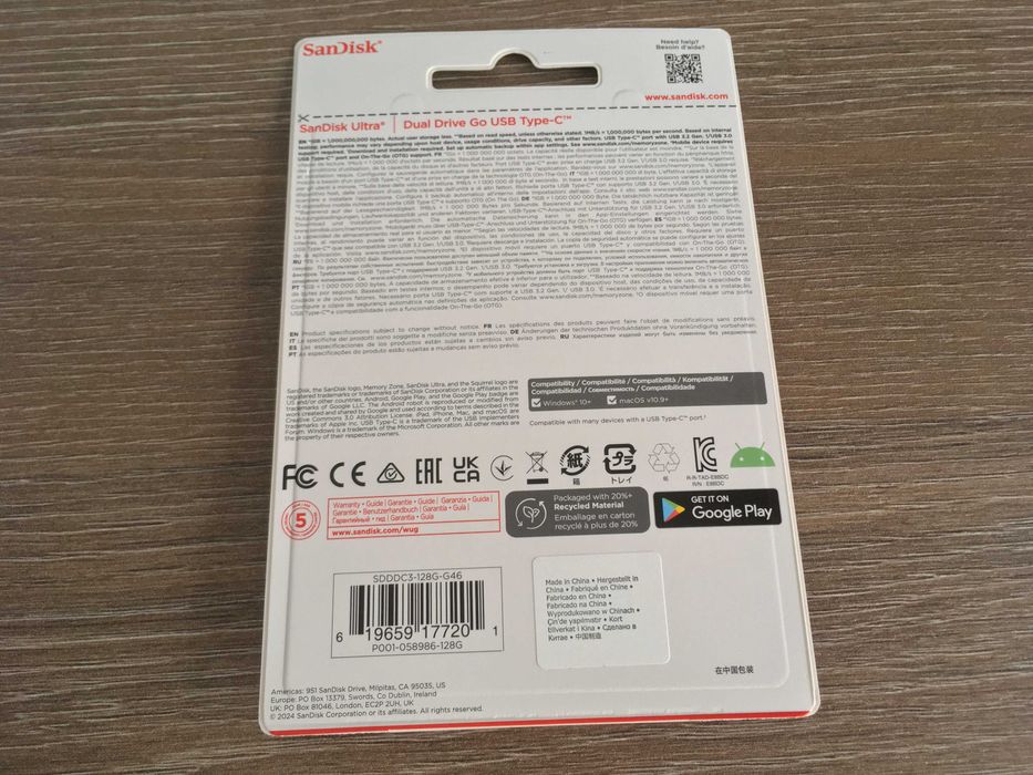 stick 128 gb memorie usb C si 3 Sandisk Ultra Dual Drive