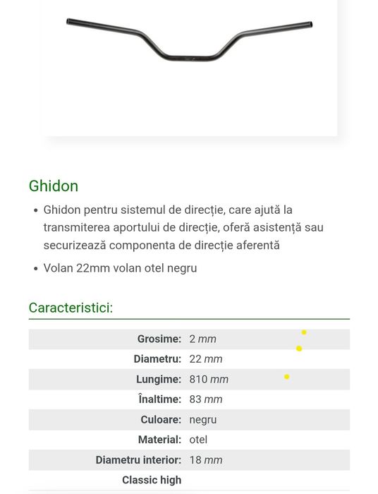 Ghidon motocicleta TRW Lucas MCL110SS 22mm