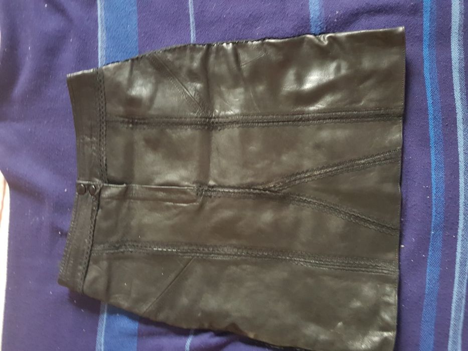 Юбка из натуральной кожи