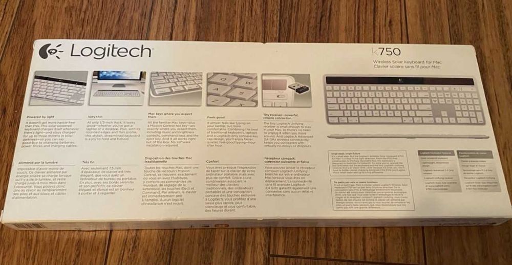 Tastatura Logitech Wireless Solar K750 pentru Mac