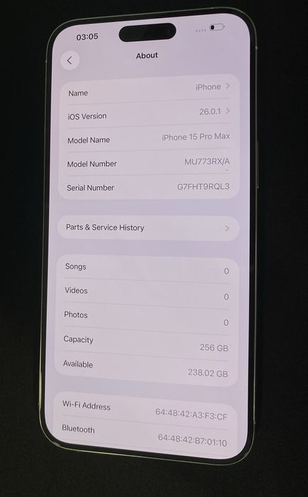 Apple iPhone 15 Pro Max 256Gb id-XXL3188