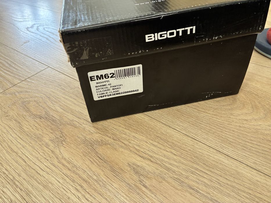 Pantofi Bigotti maro 42 piele naturala