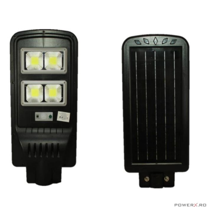 Lampa, proiector 60W, incarcare solara, cu telecomada, Led, stradala