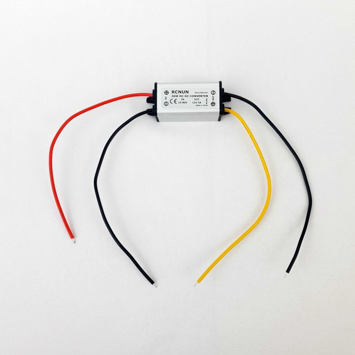 Convertor Tensiune DC-DC 3A Slim 15V–80V la 12V pentru Trotinetă Electrică și Scuter Electric, pentru Semnalizări, Stop, Claxon și Alte Accesorii 12V