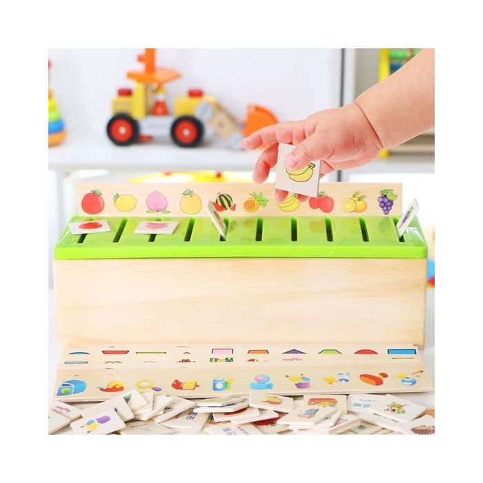 Кутия за сортиране на форми - Дървена образователна играчка