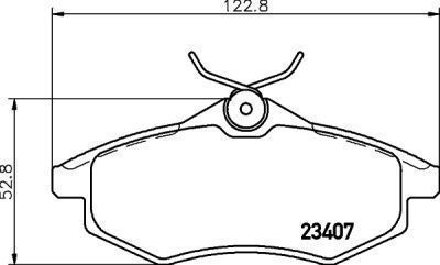 Placute frana Citroen C2 (Jm), C3 1 (Fc), C3 Ii SRLine parte montare : Punte fata