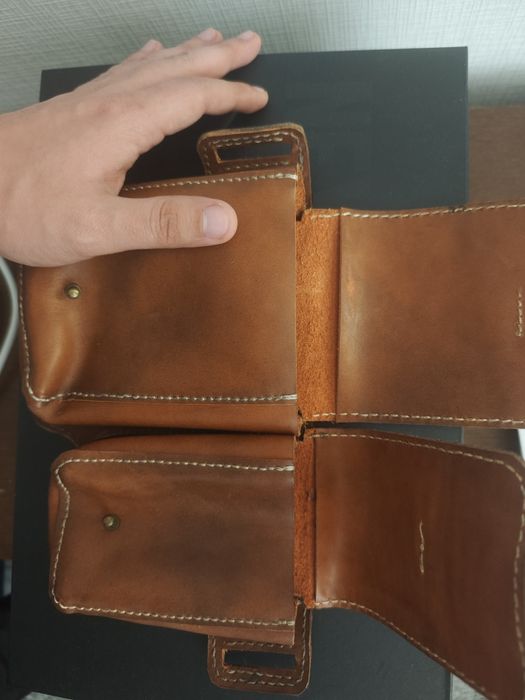 Сумка на пояс -ремень кожаная