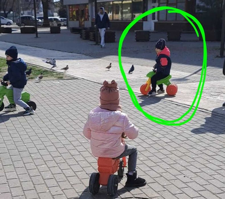 Bicicletă *moto* plastic