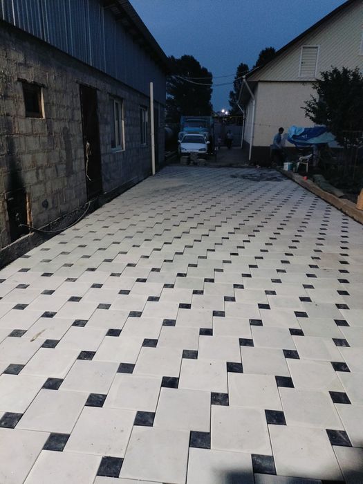 Укладка брусчатка