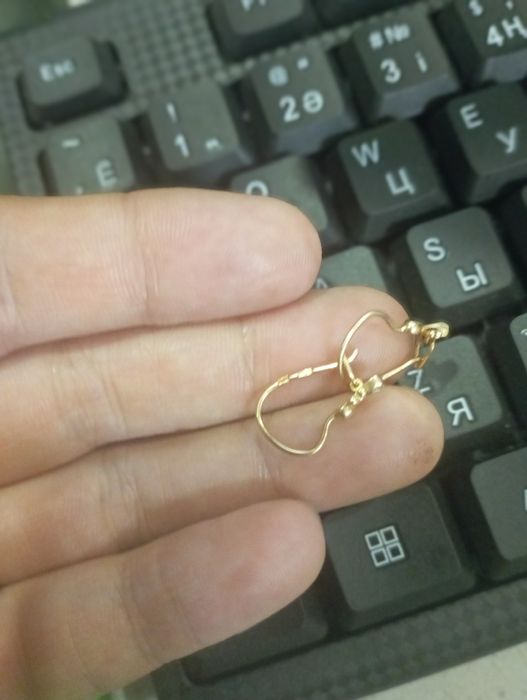 Детский серьги 585