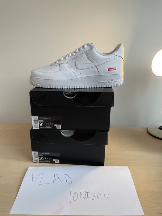 Nike Air Force 1 Supreme White (jordan 1 mid high)