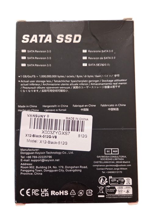 Vansuny Sata SSD 512 gb 2.5"