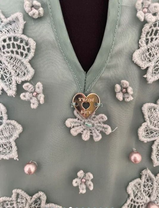 Рокля на Twin Set, резедаво зелено