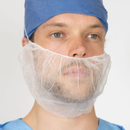 Набородник одноразовый защитный. Шапка для бороды. Соколга шапка.