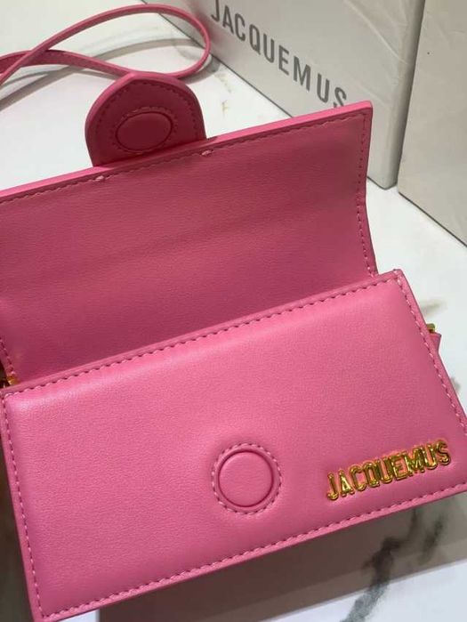 Geanta Jacquemus Le Bambino Roz - Piele Naturala