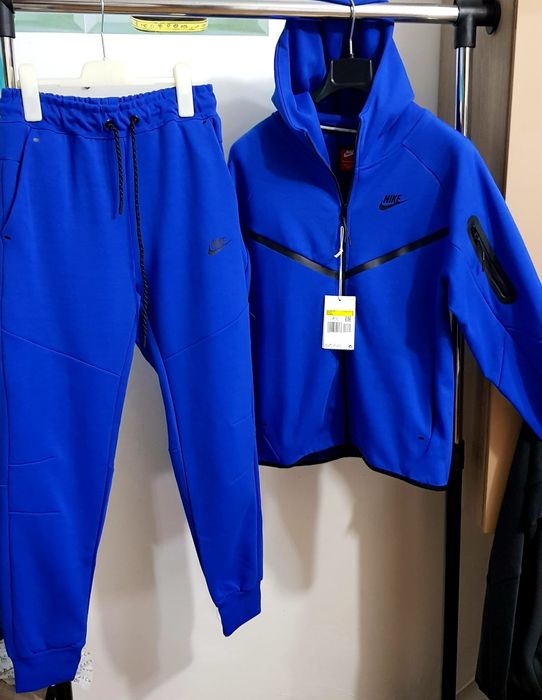 Nike Tech Fleece Royal blue calitate premium