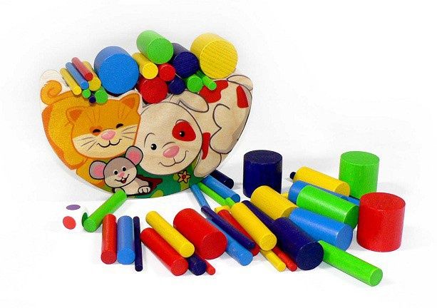 Детски дървен ксилофон+дървена баланс игра