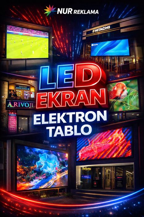 LED EKRAN, Elektron tablo, bo'rtma harflar