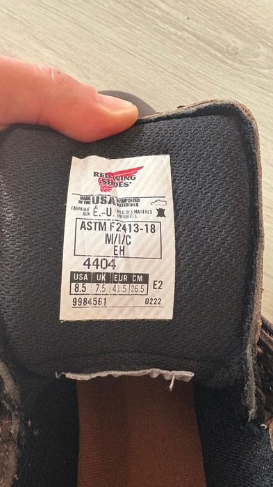 red wing тшо ботинка