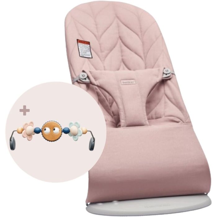 Bouncer BabjyBjorn roz cu jucarie