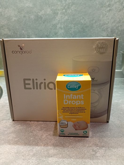 Помпа за кърма електрическа cangaroo + капки за колики на Colief