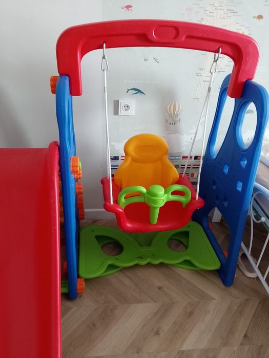 Детская горка с качелей и манеж продается