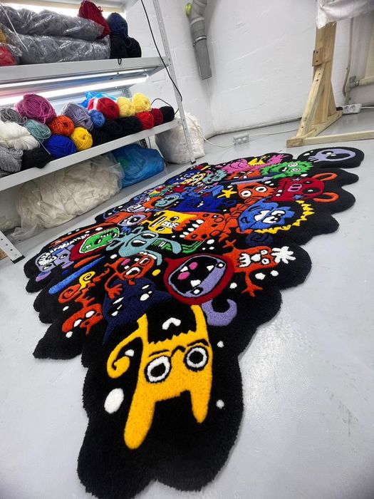 Ковёр ручной работы "Монстрики"