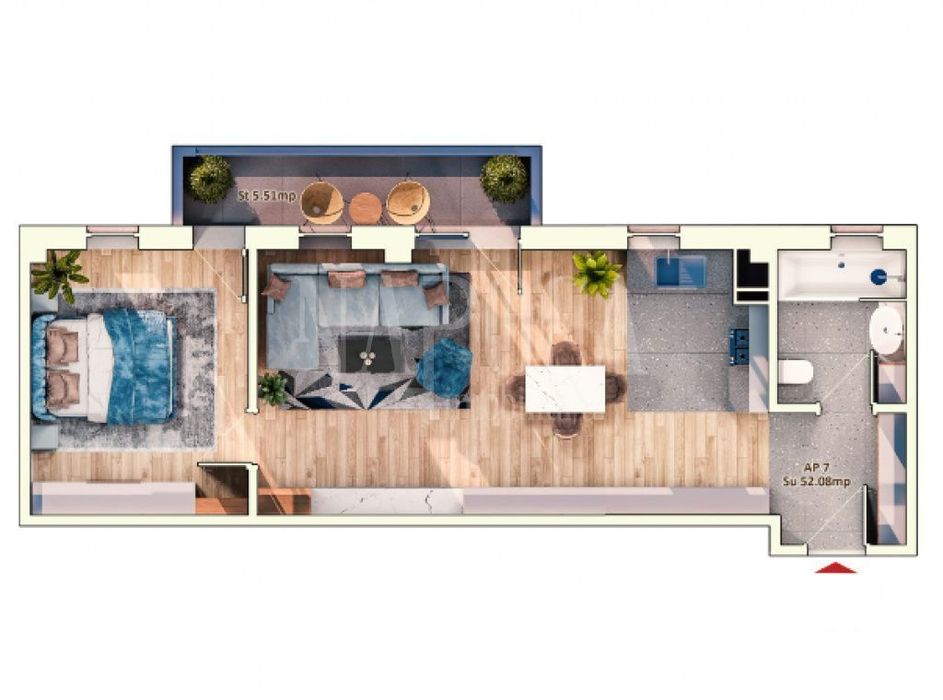 Apartament 2 camere de vanzare in Marasti, Cluj Napoca