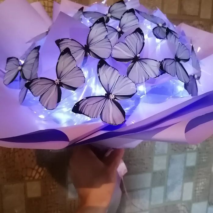 Букет из бабочек, съедобные букеты