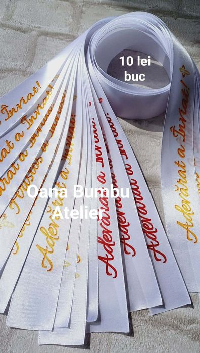 20 buc Panglica satin lumanari Inviere Pasti