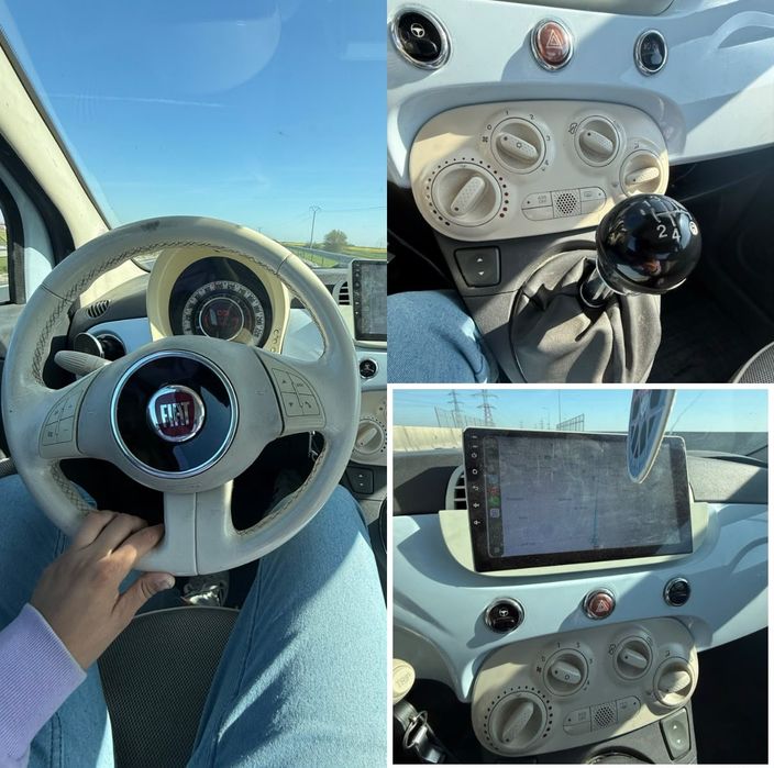 Fiat 500 baby blue