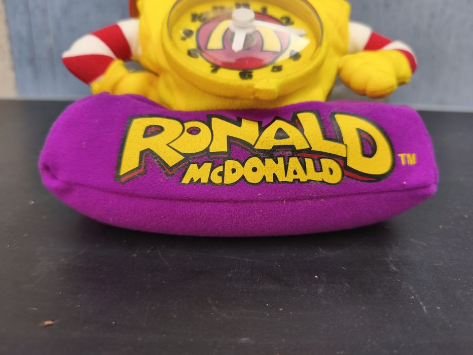 винтидж плюшен настолен часовник с Роналд Макдоналд