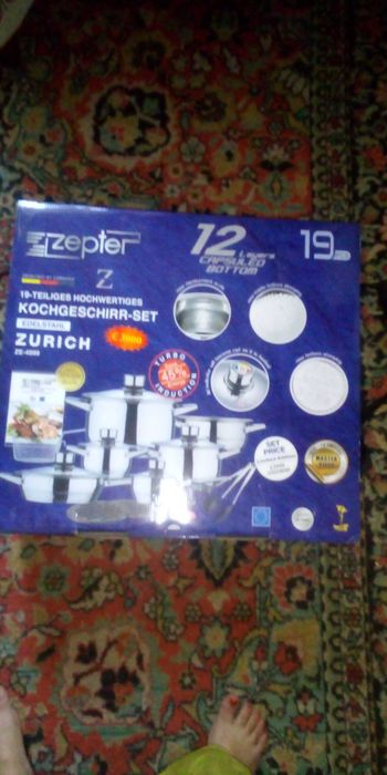 Набор кастрюль новый zepter 19 предметов