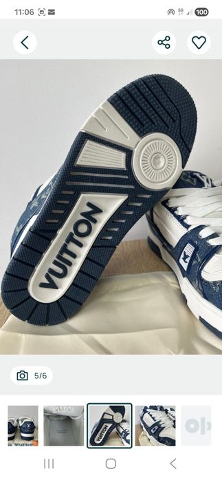 Adidași Louis Vuitton alb negru sau alb cu albastru calitate premium l