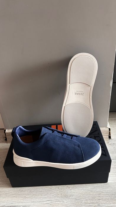 Zegna Triple stitch сини кецове 43(28см)