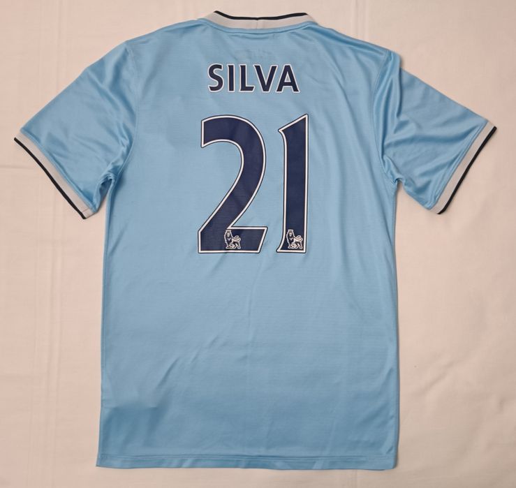 Nike DRI-FIT Manchester City #21 Silva Home Jersey тениска S Найк Сити