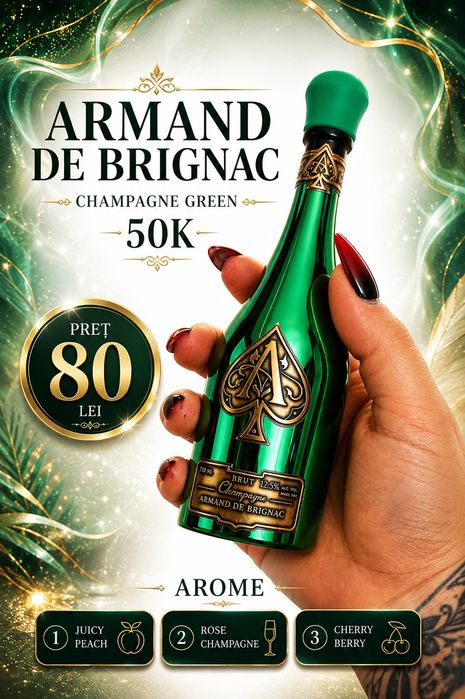 ARMAND 50K GREEN- Vape tip țigară electronică cu design iconic și diferite arome de shisha