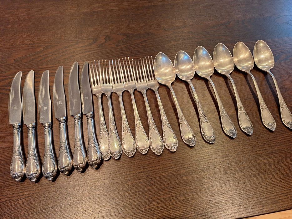 Set tacamuri placate cu argint