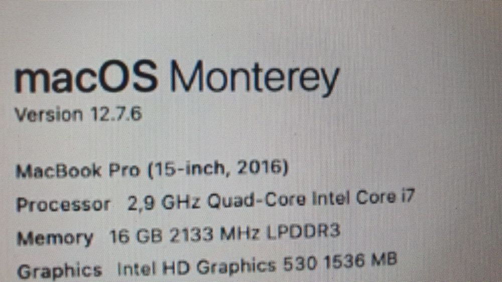 MacBook A1707 (EMC 3072)