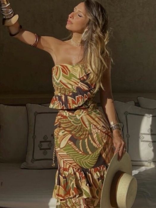 ZARA топ бюстие лятно