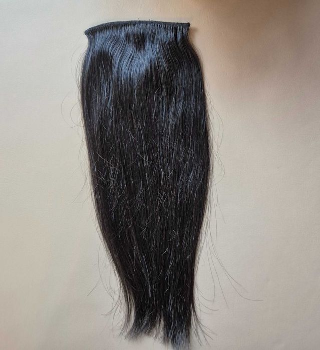 Тъмно кестенява естествена коса