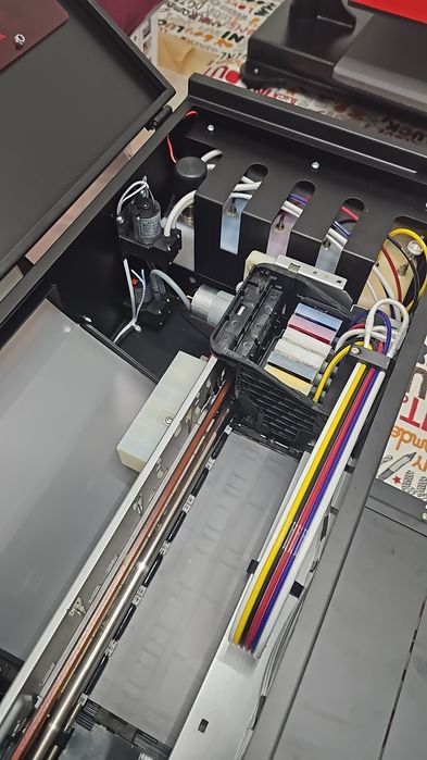 СПЕШНО!DTF принтер Printec ProDESK Mini 21 см,всички консумативи +