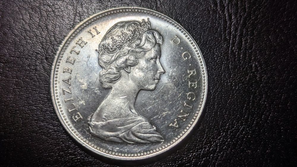 Серебро Канада 1 доллар 1966.